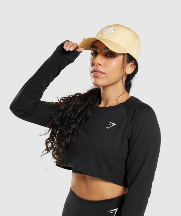 Panske Čiapky Gymshark New Era Legacy 9Forty Žlté | EI3742651